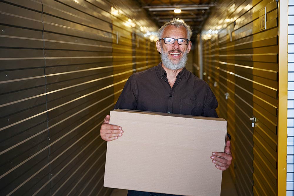 Climate-controlled storage units at Ark Self Storage in Marietta, GA